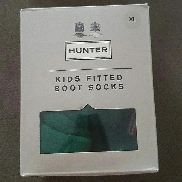 Hunter Green Holiday Boot Socks Children's Size XL - Picture 6 of 6